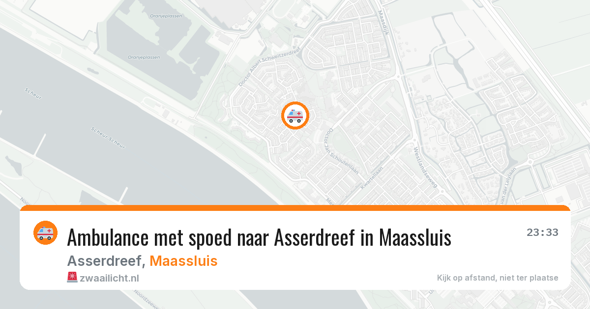 Ambulance met spoed naar Asserdreef in Maassluis — 23 mrt 2026