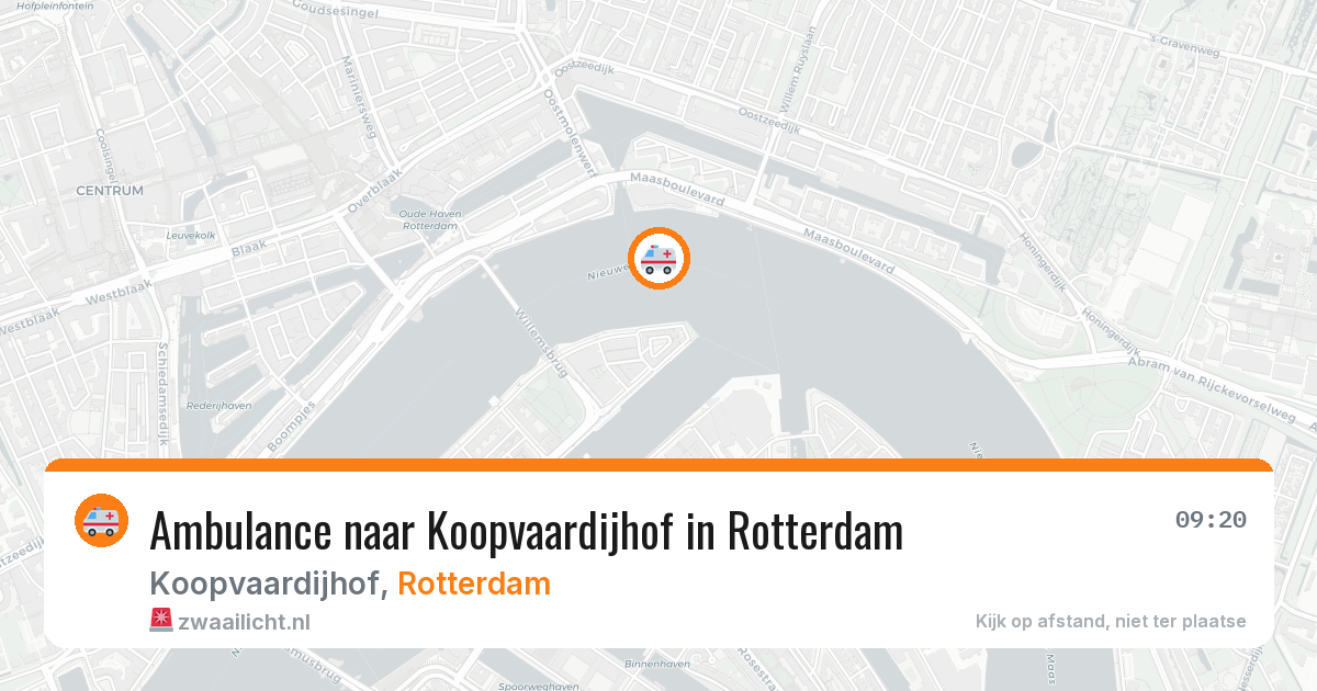 Ambulance naar Koopvaardijhof in Rotterdam — 30 jan 2026