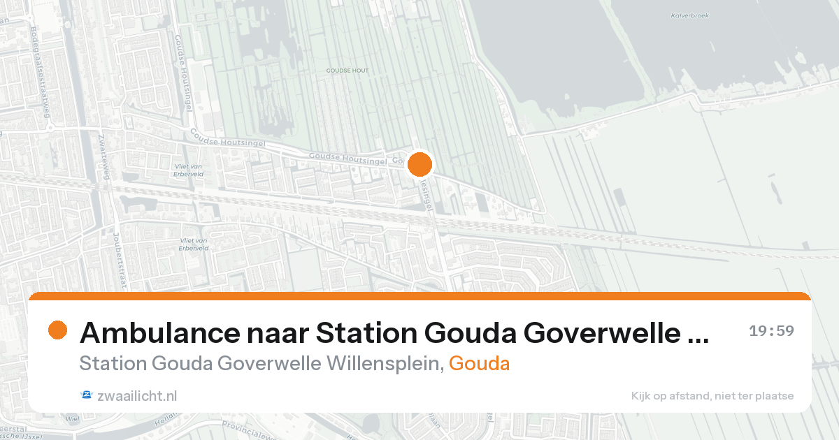Ambulance naar Station Gouda Goverwelle Willensplein in Gouda — 7 feb 2026