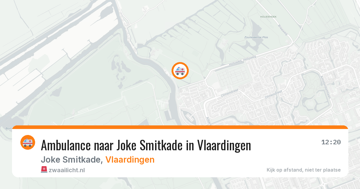 Ambulance naar Joke Smitkade in Vlaardingen — 8 mei 2026