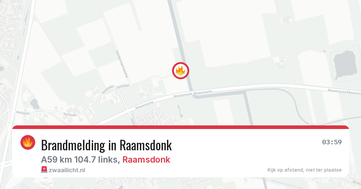 Brandmelding in Raamsdonk — 11 aug 2026