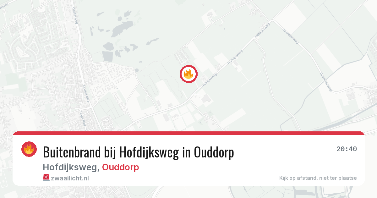 Buitenbrand bij Hofdijksweg in Ouddorp — 31 jul 2026