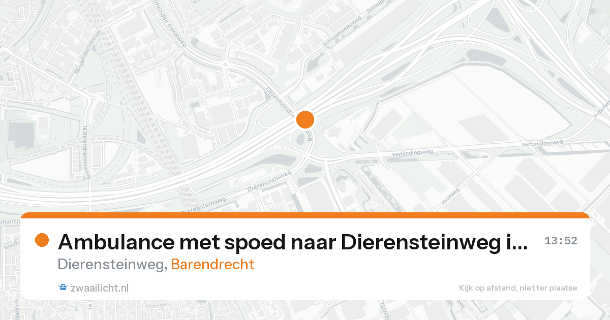 Ambulance met spoed naar Dierensteinweg in Barendrecht — 31 jan 2026