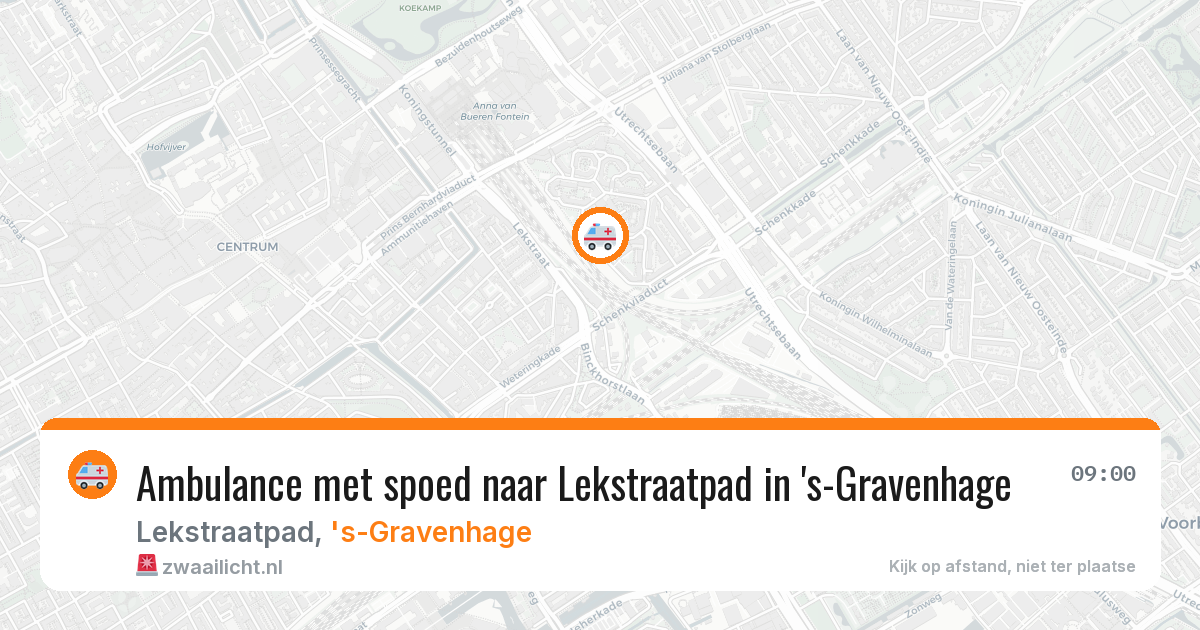 Ambulance met spoed naar Lekstraatpad in 's-Gravenhage — 24 mrt 2026
