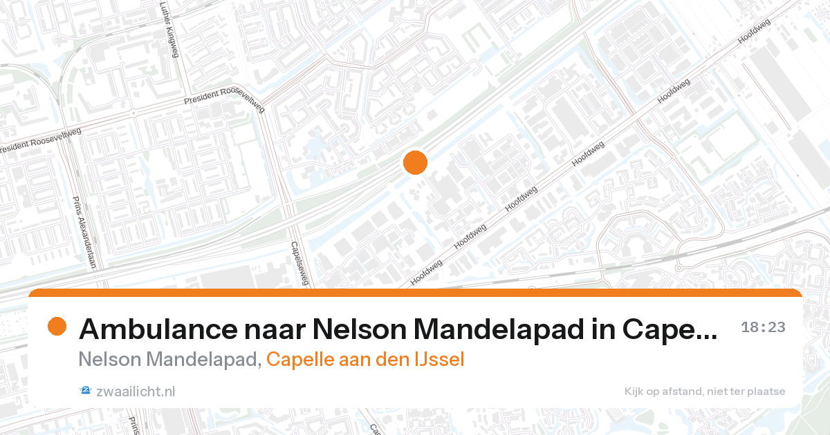 Ambulance naar Nelson Mandelapad in Capelle aan den IJssel — 28 aug 2026