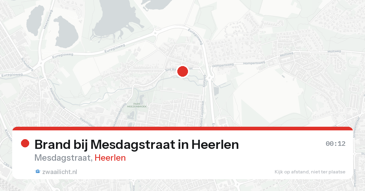 Brand bij Mesdagstraat in Heerlen — 30 jan 2026