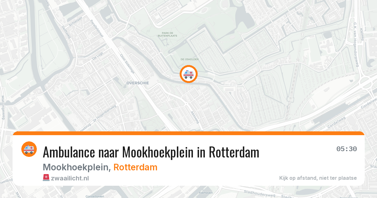 Ambulance naar Mookhoekplein in Rotterdam — 4 aug 2026