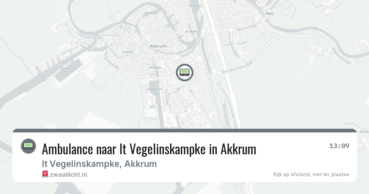 Ambulance naar It Vegelinskampke in Akkrum — 6 mrt 2026