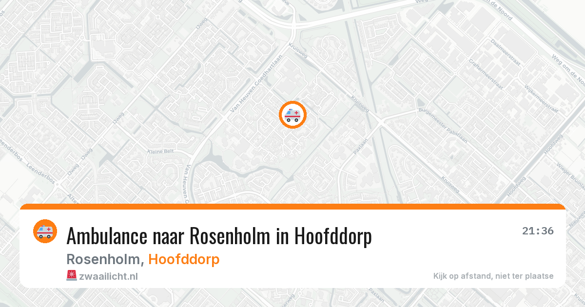Ambulance naar Rosenholm in Hoofddorp — 4 jul 2026