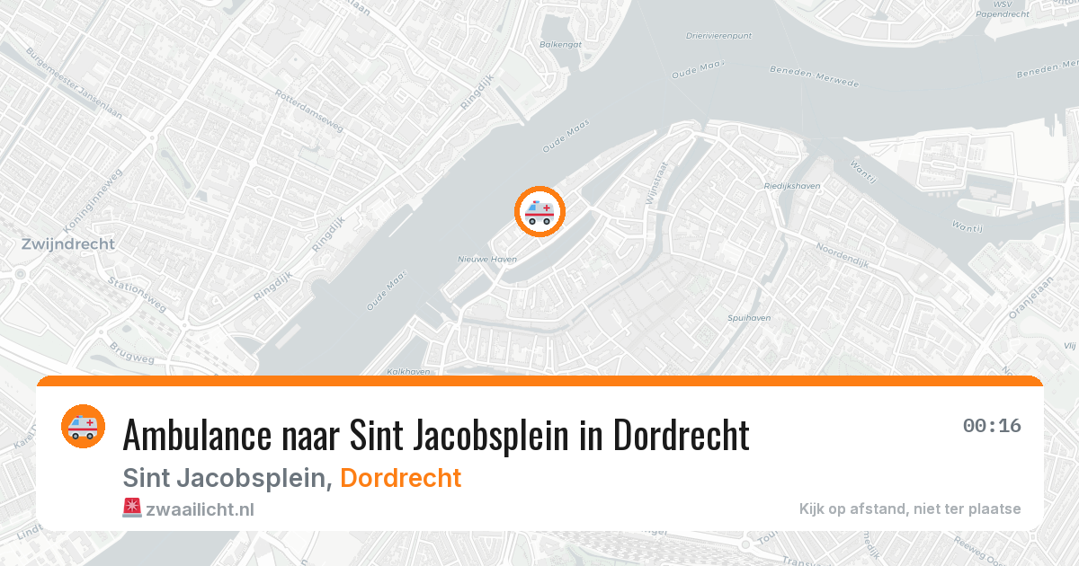 Ambulance naar Sint Jacobsplein in Dordrecht — 7 mei 2026