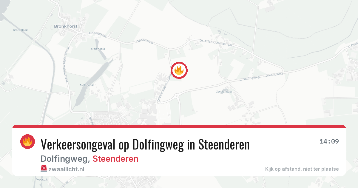 Verkeersongeval op Dolfingweg in Steenderen — 24 jun 2026