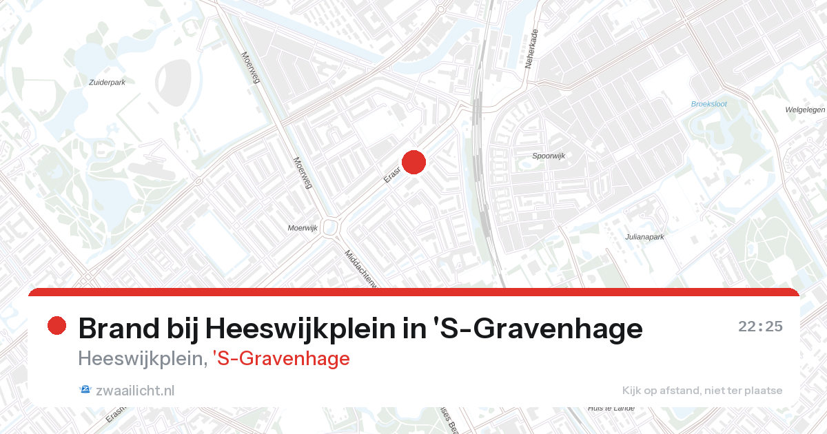 Brand bij Heeswijkplein in 'S-Gravenhage — 26 aug 2026