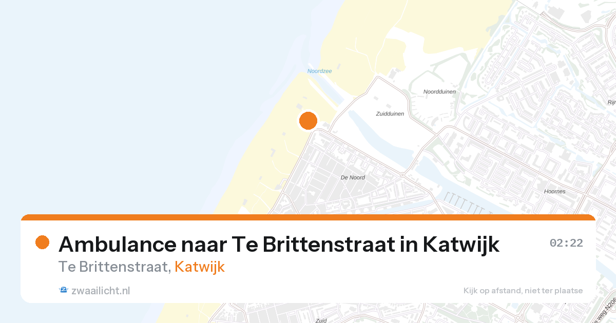 Ambulance naar Te Brittenstraat in Katwijk — 2 apr 2026