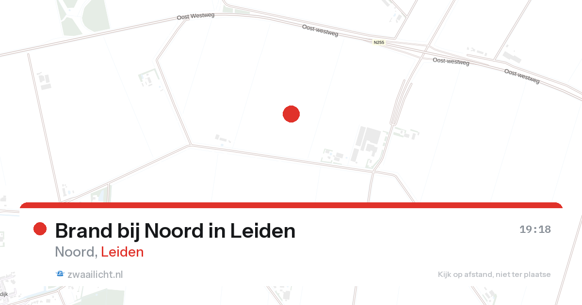 Brand bij Noord in Leiden — 27 aug 2026