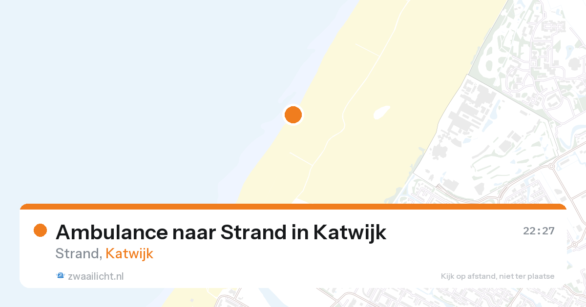 Ambulance naar Strand in Katwijk — 24 mei 2026