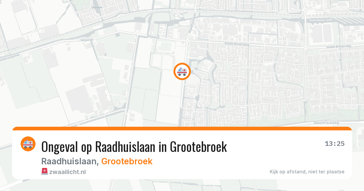 Ongeval op Raadhuislaan in Grootebroek — 16 apr 2026