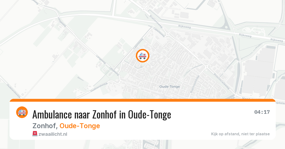 Ambulance naar Zonhof in Oude-Tonge — 14 jul 2026