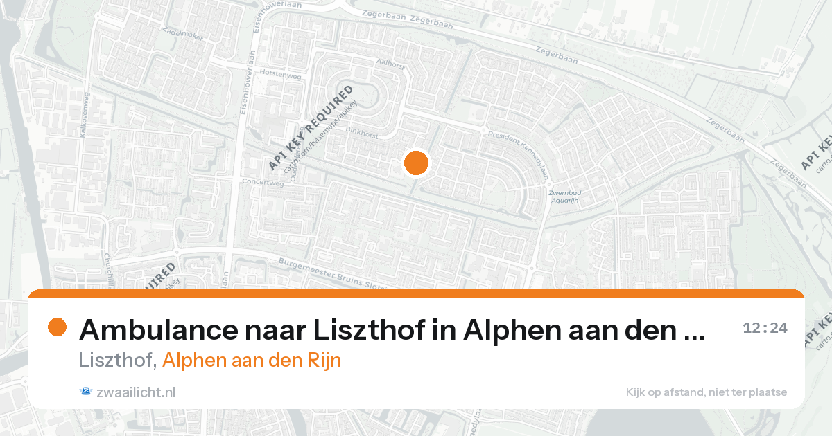Ambulance naar Liszthof in Alphen aan den Rijn — 11 jun 2026