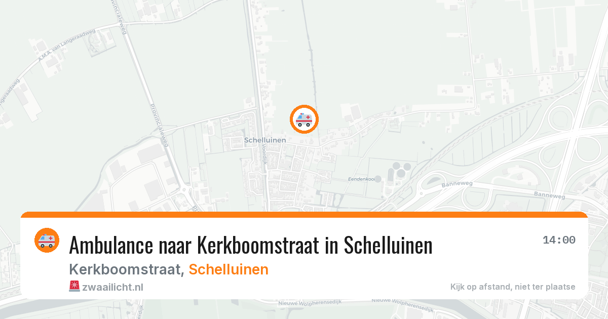 Ambulance naar Kerkboomstraat in Schelluinen — 26 mei 2026