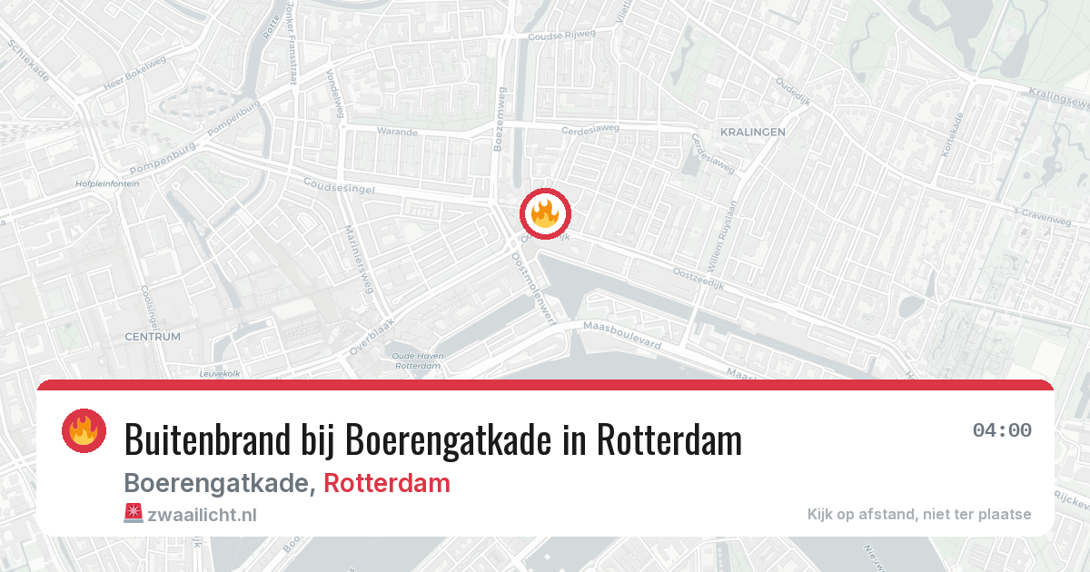 Buitenbrand bij Boerengatkade in Rotterdam — 5 jul 2026