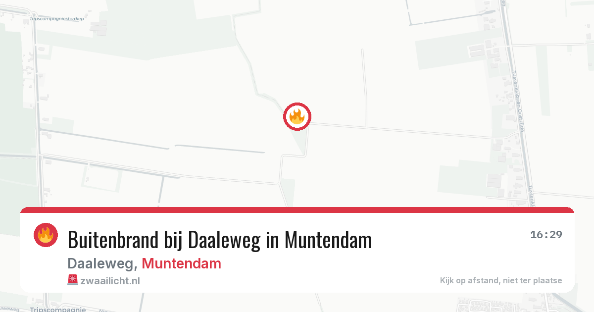 Buitenbrand bij Daaleweg in Muntendam — 7 aug 2026