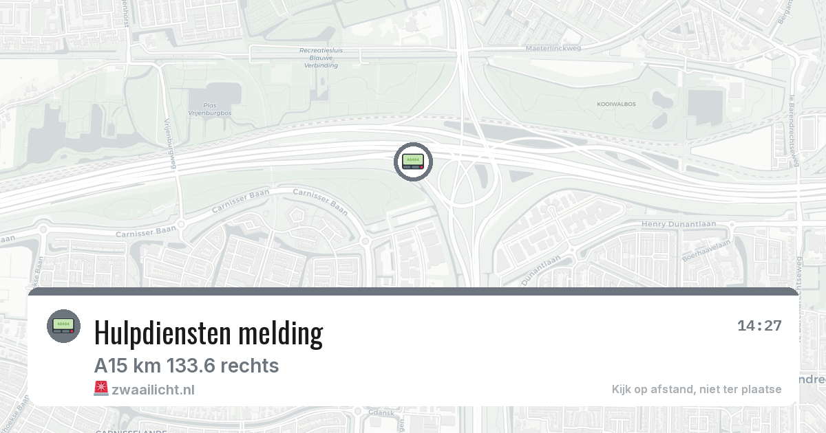 Hulpdiensten melding — 5 jun 2026
