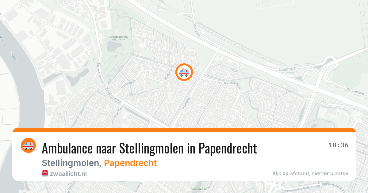Ambulance naar Stellingmolen in Papendrecht — 3 aug 2026