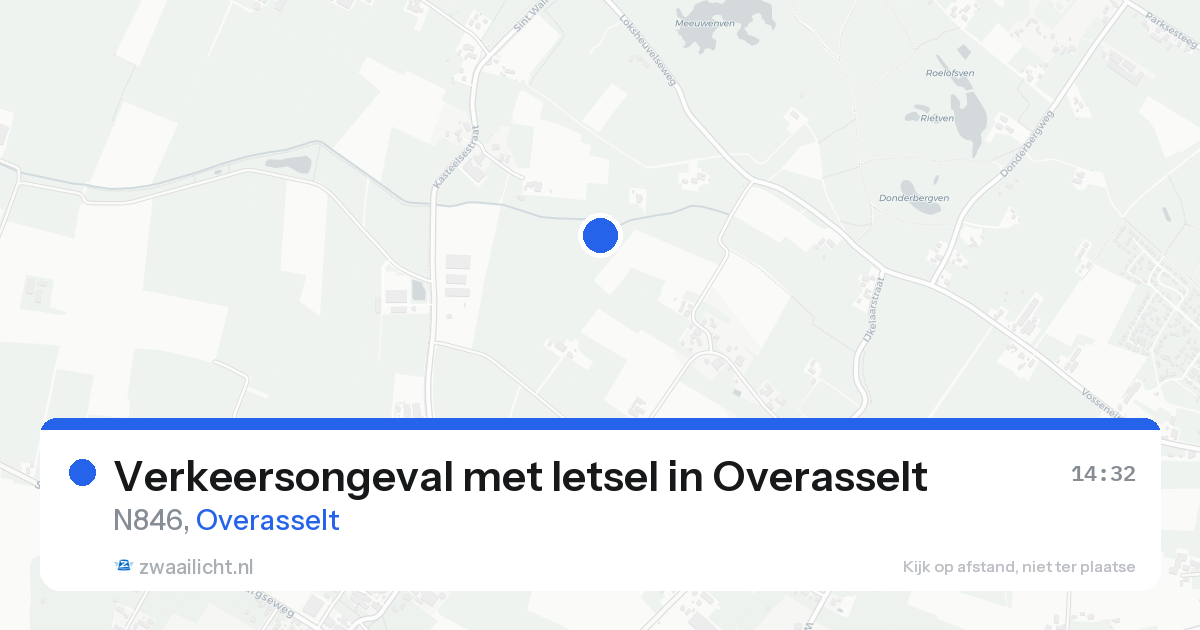 Verkeersongeval met letsel in Overasselt — 19 aug 2026