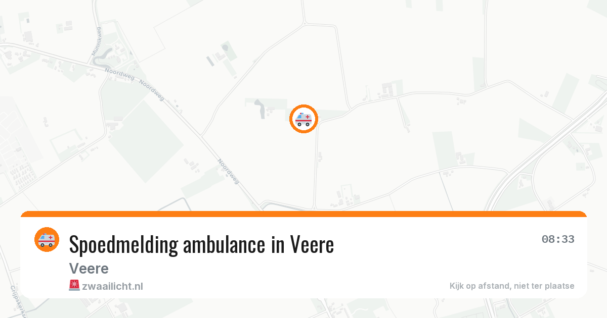 Spoedmelding ambulance in Veere — 11 aug 2026