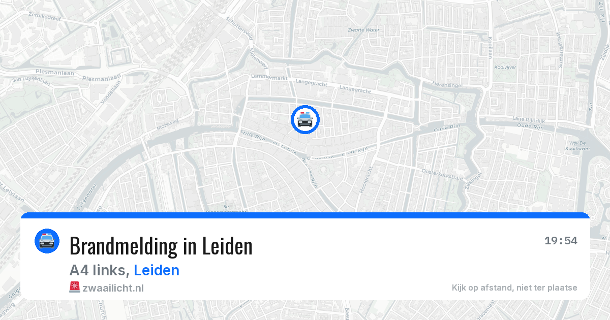 Brandmelding in Leiden — 4 apr 2026