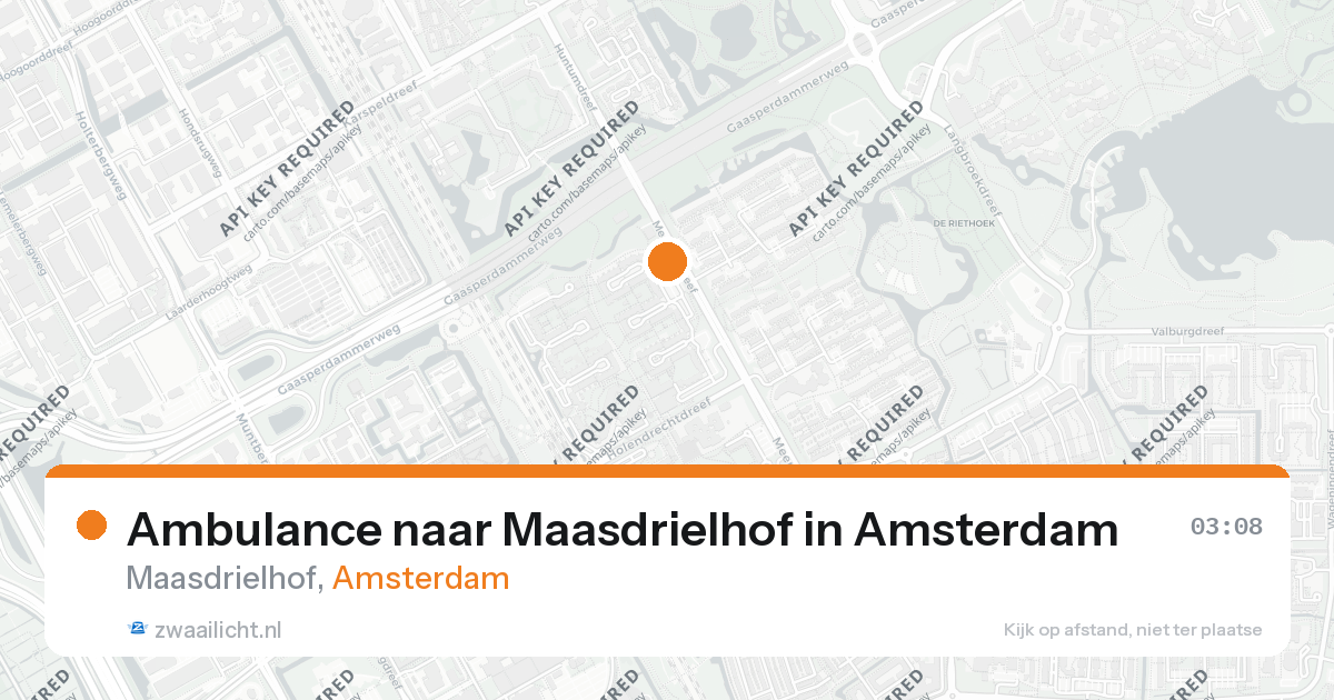Ambulance naar Maasdrielhof in Amsterdam — 21 jun 2026