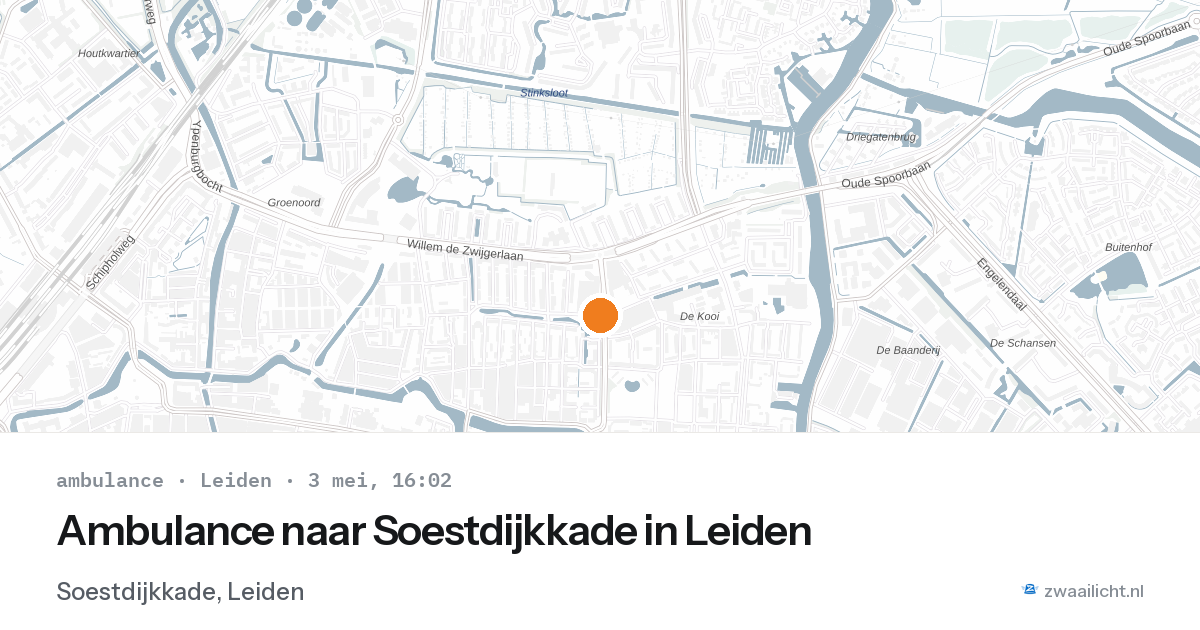 Ambulance naar Soestdijkkade in Leiden — 3 mei 2026