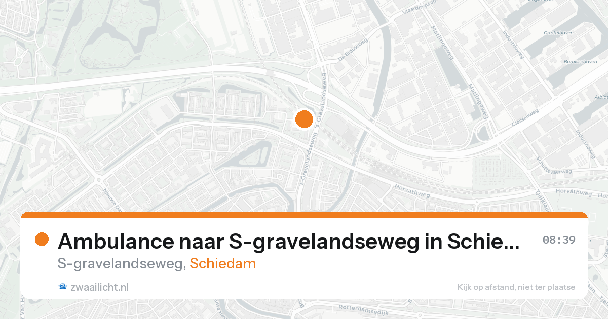 Ambulance naar S-gravelandseweg in Schiedam — 31 jan 2026