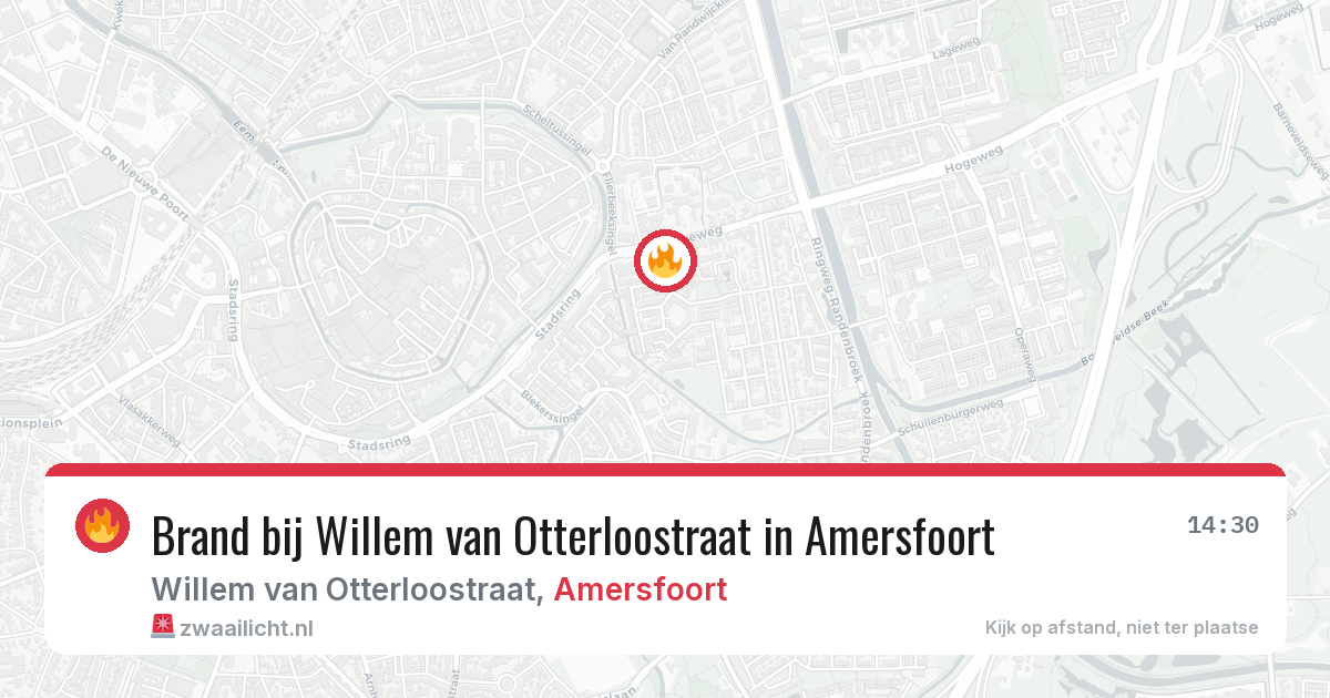 Brand bij Willem van Otterloostraat in Amersfoort — 15 jun 2026
