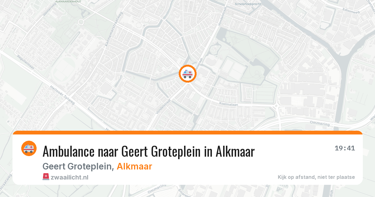 Ambulance naar Geert Groteplein in Alkmaar — 19 mei 2026