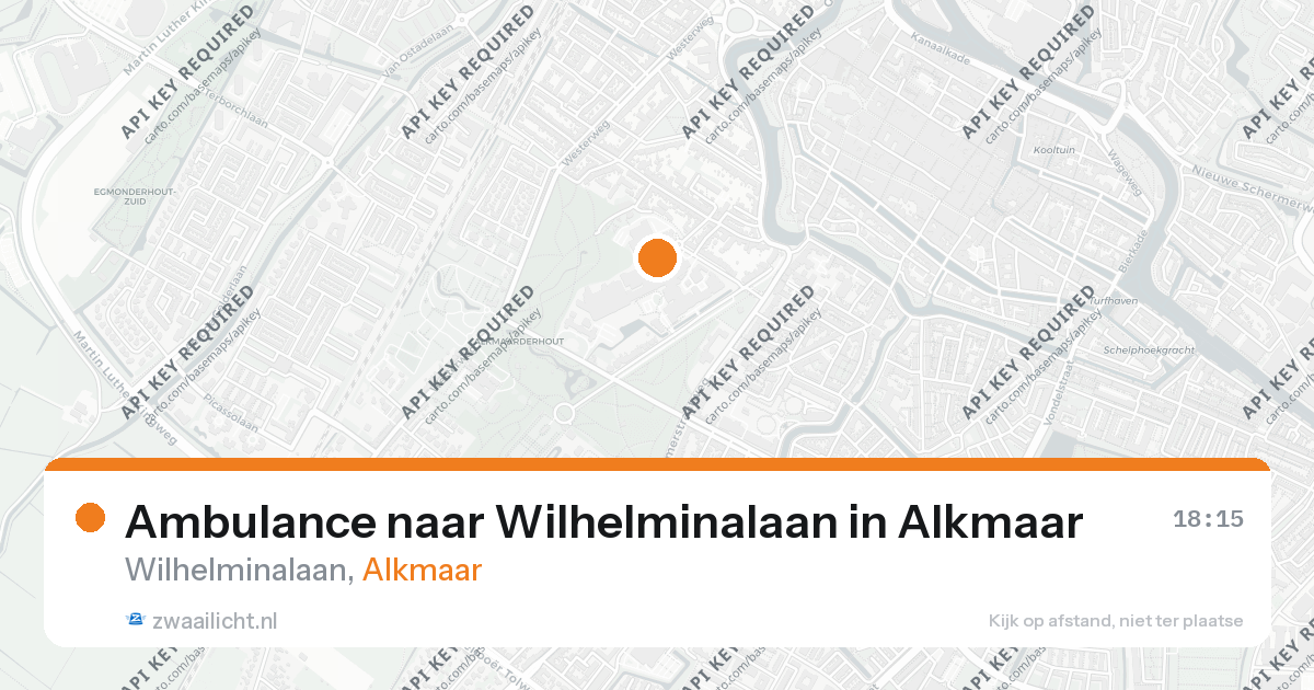Ambulance naar Wilhelminalaan in Alkmaar — 26 aug 2026