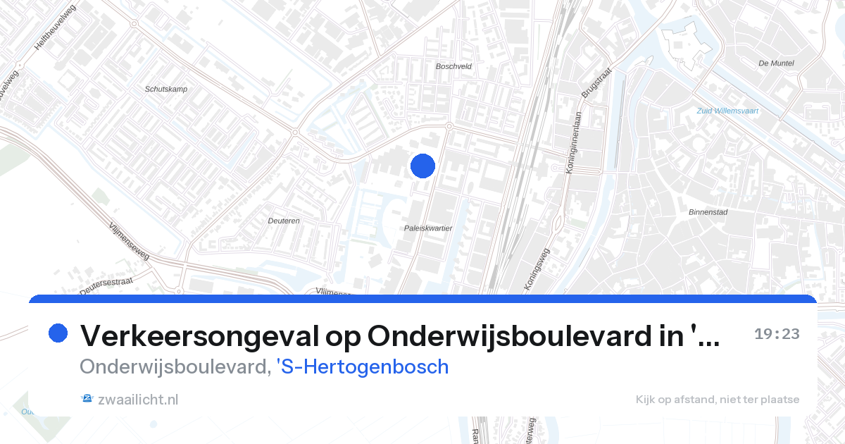 Verkeersongeval op Onderwijsboulevard in 'S-Hertogenbosch — 26 aug 2026