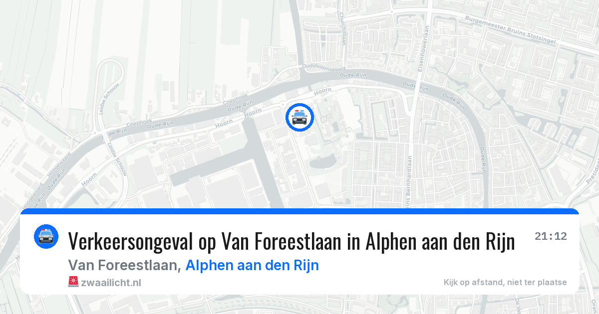 Verkeersongeval op Van Foreestlaan in Alphen aan den Rijn — 24 jun 2026