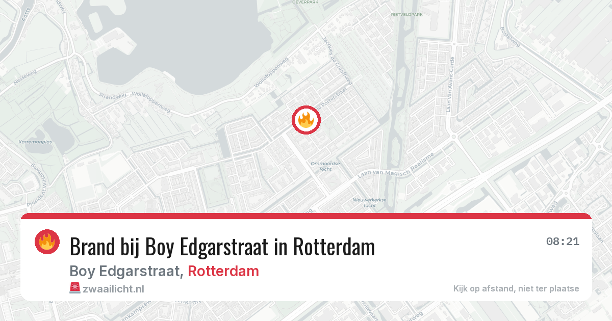 Brand bij Boy Edgarstraat in Rotterdam — 5 mei 2026