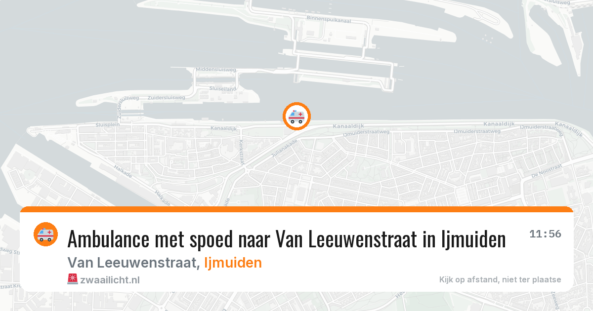 Ambulance met spoed naar Van Leeuwenstraat in Ijmuiden — 28 mei 2026