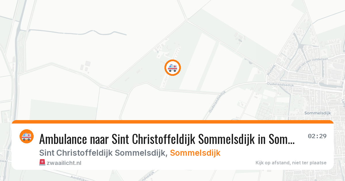 Ambulance naar Sint Christoffeldijk Sommelsdijk in Sommelsdijk — 15 mei 2026