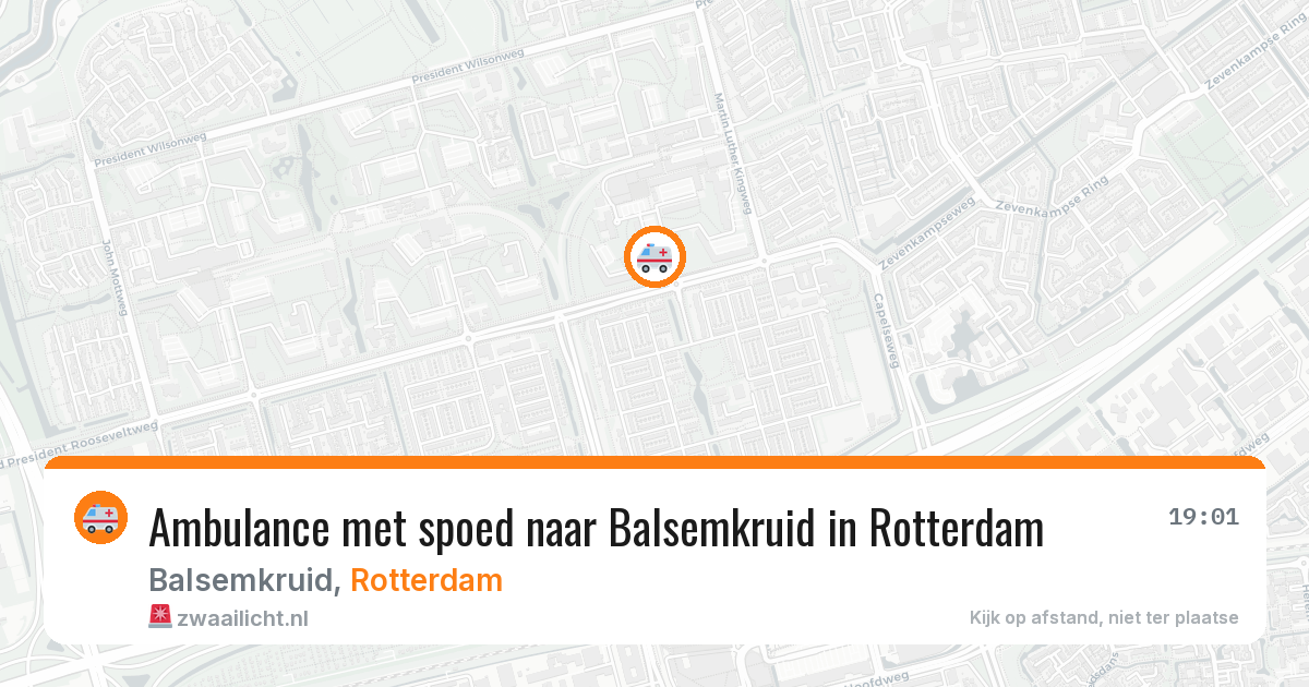 Ambulance met spoed naar Balsemkruid in Rotterdam — 1 mrt 2026