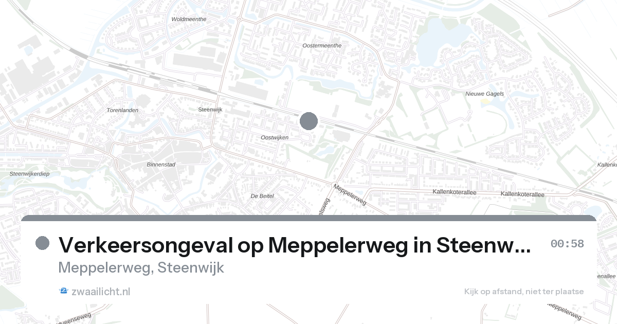 Verkeersongeval op Meppelerweg in Steenwijk — 31 jan 2026