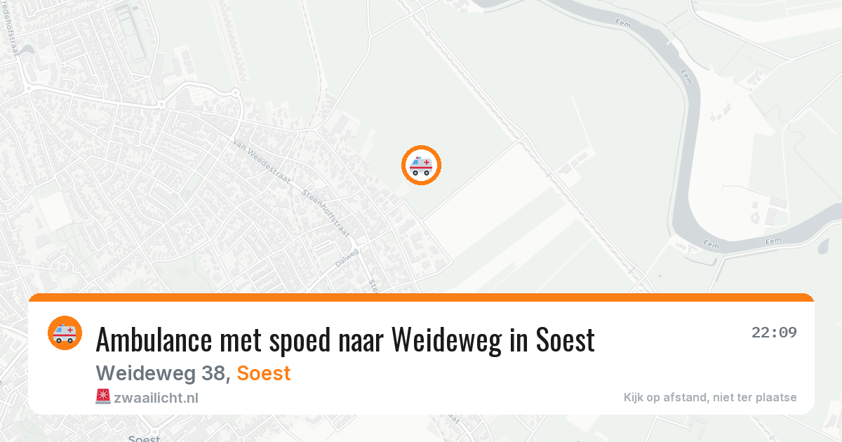 Ambulance met spoed naar Weideweg in Soest — 27 apr 2026