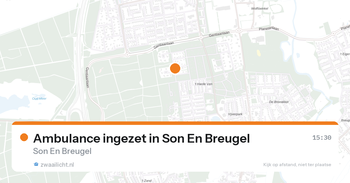 Ambulance ingezet in Son En Breugel — 26 aug 2026