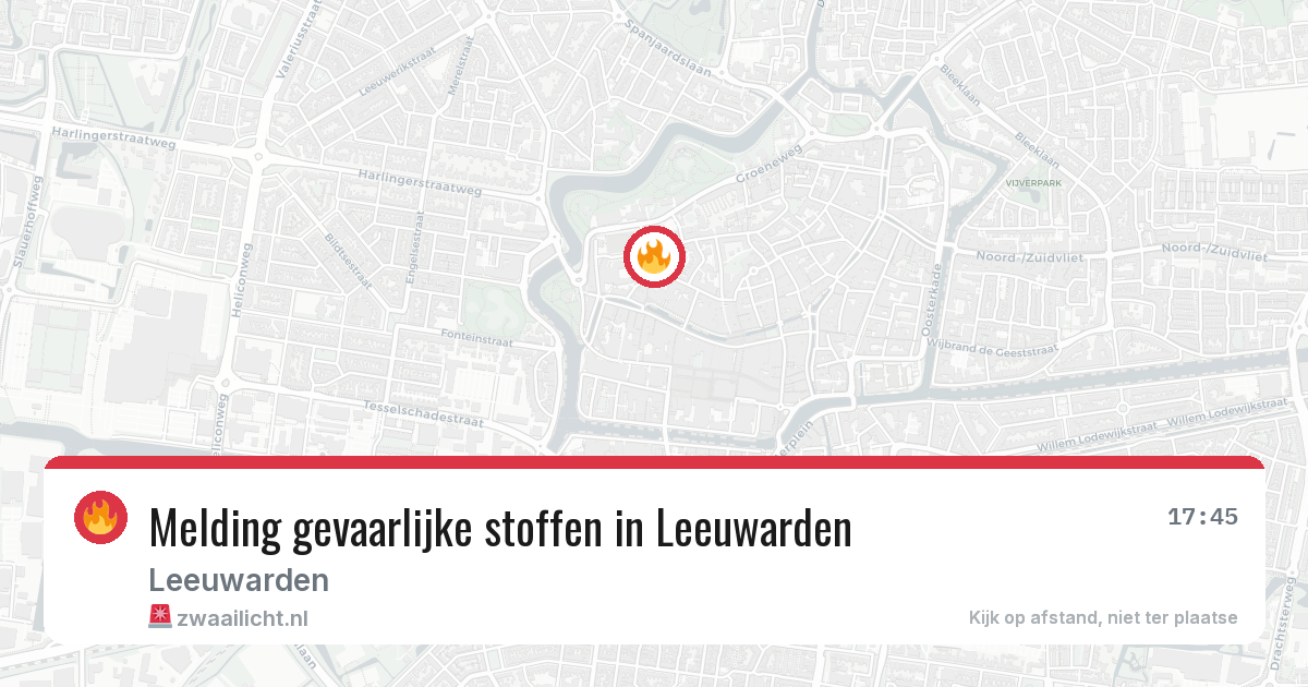 Melding gevaarlijke stoffen in Leeuwarden — 14 mei 2026
