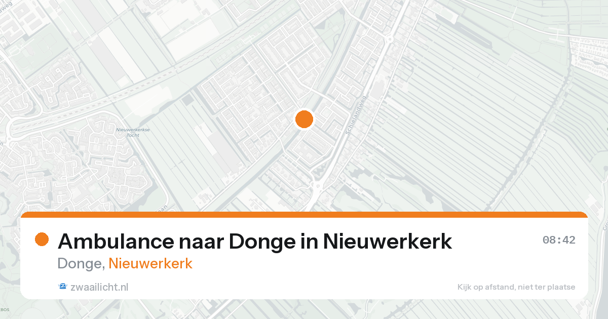 Ambulance naar Donge in Nieuwerkerk — 23 aug 2026