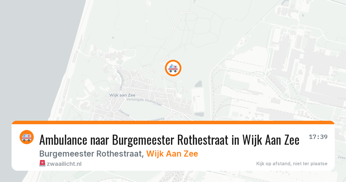 Ambulance naar Burgemeester Rothestraat in Wijk Aan Zee — 4 jul 2026