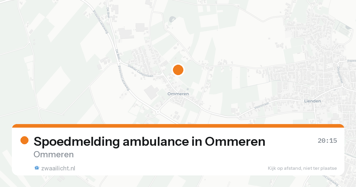 Spoedmelding ambulance in Ommeren — 7 feb 2026