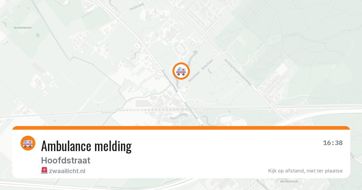 Ambulance melding — 29 jan 2026